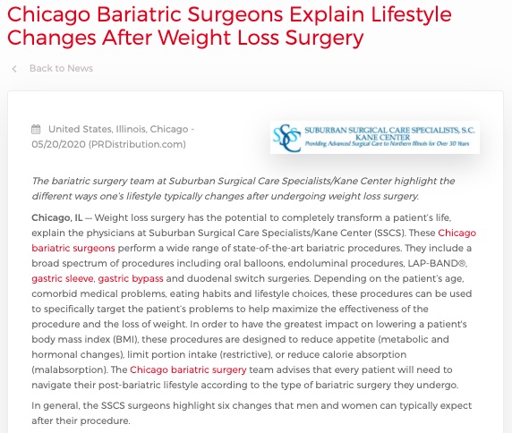 Chicago Bariatric Surgeons Explain Lifestyle Changes After Weight Loss ...