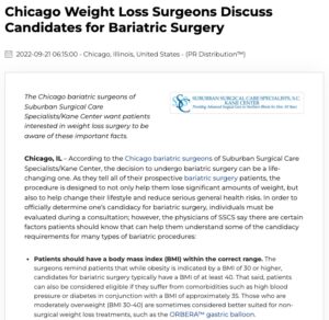 Chicago weight loss surgeons discuss bariatric surgery candidacy.