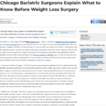 Chicago weight loss surgeons explain important things to know before bariatric surgery.