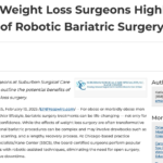 Chicago Bariatric Surgeons Outline Benefits of Robotic Weight Loss Surgery